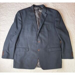 Lauren Ralph Lauren‎ Men Blazer Jacket Dark Blue Plaid Two Button Sport Coat 50L